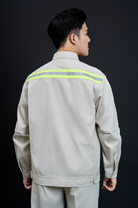 เสื้อเชิ้ตทำงานนิรภัยแบบสั้นแขนสั้น FMF สีเทา สะท้อนแสง ระบายอากาศได้ดี สำหรับทุกเพศ ป้องกันไฟฟ้าสถิตย์ พิมพ์ลายดิจิตอล ผลิตจากโพลีเอไมด์ - Product Image 2
