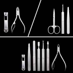 Professional Luxurious High-quality <b>Pedicure</b> Kit with 7 in 1 Stainless Steel <b>Tools</b> Case Customized Logo for Nail Care Grooming - Product Image 4