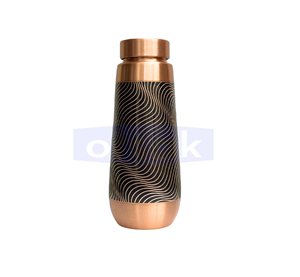 Bouteille d'eau vintage portable de grande capacité, écologique, anti-fuite, gravée sur mesure, texture cuivre, pour la maison - Product Image 2