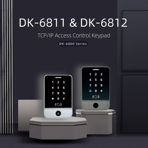 Clavier biométrique TCP/IP DK-6812 : Empreinte digitale + Carte MIFARE + Mot de passe, 1000 utilisateurs, contrôle à distance LAN, rapports d'accès et de présence - Product Image 2