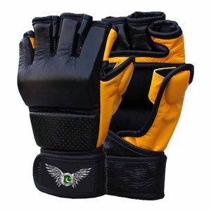 ถุงมือ MMA สำหรับฝึกซ้อมและการแข่งขัน รับผลิตโลโก้ตามสั่ง OEM แบรนด์ส่วนตัว ผู้ผลิตถุงมือ MMA หนังแท้แบบกำหนดเองสำหรับการต่อสู้ - Product Image 1
