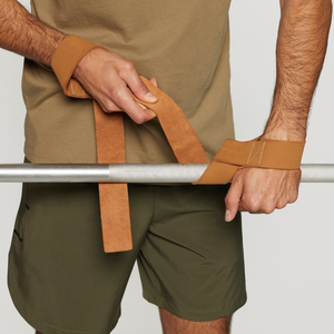 Correas de Levantamiento de Pesas de Cuero Resistentes con Logotipo Personalizado para Fitness y Entrenamiento en Gimnasio - Equipo de Levantamiento de Pesas Transpirable y Antideslizante - Product Image 4