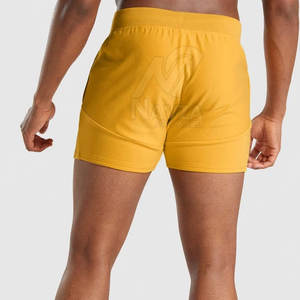 Shorts de sport pour homme en tissu à séchage rapide, couleur unie, pour la gym et l'été, en vente en ligne - Product Image 2