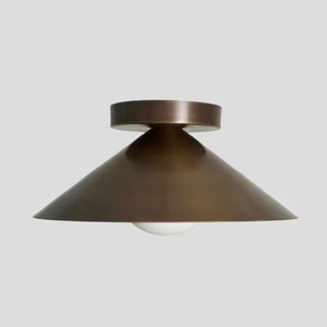 Lámpara de Techo Redonda de Bronce E27 LED con Pantalla Antideslumbrante, 2700K, Luz Blanca Cálida Suave para Sala de Estar - Product Image 4