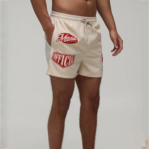 Pantalones Cortos de Felpa de Algodón para Hombre con Estampado OEM, Diseño Gráfico Personalizado, Estilo Urbano, Largura hasta la Rodilla, con Cordón Ajustable, Estilo Casual - Product Image 1