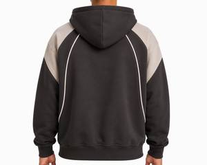 Sweat à capuche en polaire de luxe pour homme, coton premium, coupe oversize, streetwear, pull avec poche, séchage rapide, hiver, confortable, mode décontractée, ODM - Product Image 5