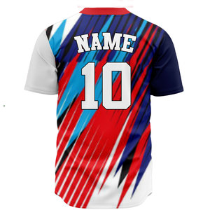 OEM <b>Custom</b> Baseball Jersey Shirt Hot Selling <b>Uniform</b> Sublimation Embroidered Logo for Baseball <b>Softball</b> Plus Size Printed jersey - Product Image 2