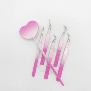 แหนบเคลือบผงสีเงินแบบไล่ระดับด้ามจับทำจากสเตนเลสสตีลรับฉลากได้ - Product Image 1