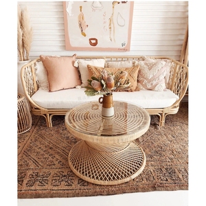 Juego de Jardín de Ratán Tejido a Mano GREENCRAFT - Mesa de Centro Resistente y Sillas Cómodas Hechas en Vietnam - Product Image 3