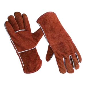 Top Grade Cowhide Split Leather Safety <b>Gloves</b> <b>Long</b> Lasting Heavy Duty Construction Welding Hand Protection Industrial Use - Product Image 6
