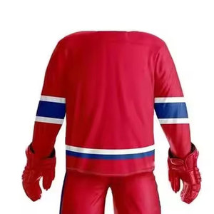 Tenue de hockey sur glace tendance, maillot et pantalon légers à séchage rapide, matière durable, coupe confortable pour la piste et le jour du match - Product Image 4