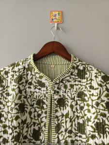 Cotton Handmade Reversible <b>Light</b> <b>Weight</b> Quilted Short <b>Jacket</b>,WomenWear New Style Coat - Product Image 4