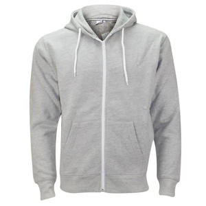 Nouveaux sweats à capuche et pulls amples en coton pour hommes et femmes, unisexe, vierges, surdimensionnés, avec broderie de logo personnalisée, grandes tailles, à fermeture éclair - Product Image 2