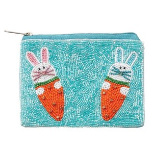 Pink Canvas Zipper Pouch <b>Square</b> Casual Promotional Bag for Everyday Use - Product Image 4