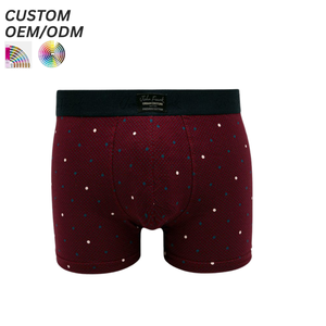 Calzoncillos Bóxer de Algodón para Hombre, Cintura Media, Transpirables, Cómodos, Antibacterianos, Cintura Elástica, Logotipo Personalizado, Soporte OEM ODM - Product Image 5