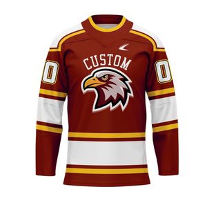Camisetas de Hockey sobre Hielo Personalizadas, Transpirables, a Cuadros, Unisex, con Logotipo Frontal, OEM/ODM - Product Image 1