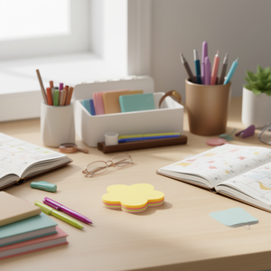 Ilan Foglietti Adesivi 75mm 100 Fogli Forma Nuvola Gialla - Product Image 3