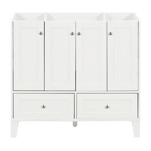 Mobile da bagno con struttura in legno massello da 36 ''con 4 porte di chiusura morbide e 2 cassetti - Product Image 2