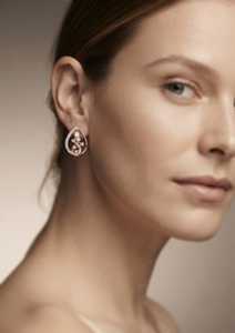Ethnische Roségold 14K Vergoldete Birnenförmige Labor-Diamant-Ohrringe für Damen Party Hochzeit Geschenk - Product Image 2