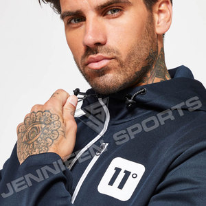 Conjunto Deportivo de Invierno Personalizado para Hombre, Talla Grande, Sudadera con Capucha y Pantalones Deportivos, 100% Algodón Felpa, Secado Rápido - Product Image 3
