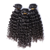 Ekstensi Rambut Ikat Alami India Keriting Alami Grade Virgin Non Remy Bebas Kusut dengan Kutikula Tersusun Rapi Beli Langsung dari Supplier