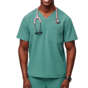 Top High Quality Dental Hospital Scrubs Uniforms Custom Logo Medical Scrubs <b>Sets</b> For Men <b>Doctors</b> Nurses Men Scrub Uniform <b>Set</b> - Product Image 1