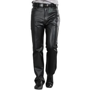 Pantalon en cuir pour hommes de qualité professionnelle du fabricant, respirant et devant plat, très vendu à un prix avec marque privée - Product Image 2