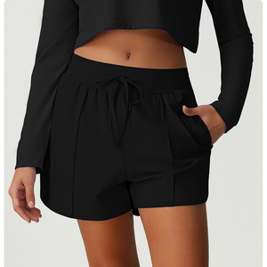 Shorts de sport taille haute pour femmes avec poches, en coton, pour gym, yoga, fitness – Vente en gros de shorts pour femmes - Product Image 5