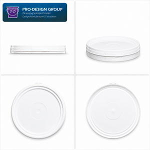 8L Plastic <b>Bucket</b> <b>with</b> Flat <b>Lid</b> for General Packaging, ISO 9001 Manufacturer - Product Image 3