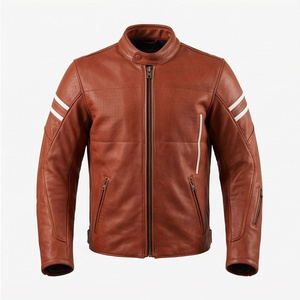 Chaqueta de Motociclista de Cuero Genuino para Hombre de la Mejor Calidad, Nueva Colección de Invierno, Chaquetas de Motocicleta con Protecciones Desmontables Personalizadas - Product Image 1