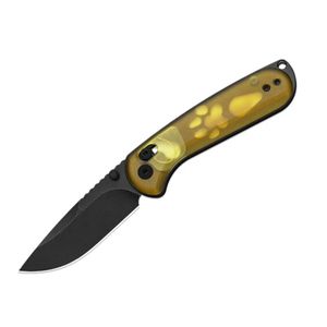 Couteaux de poche pliants durables avec lame à motifs tranchants, poignée ergonomique noire et construction pliable pratique - Product Image 2