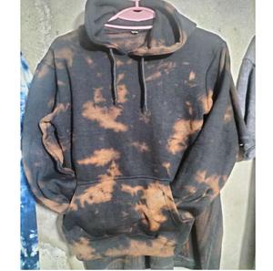 Sudadera con capucha extragrande impermeable de forro polar liso con logo personalizado para hombre, de poliéster/algodón, talla grande, al por mayor - Product Image 1