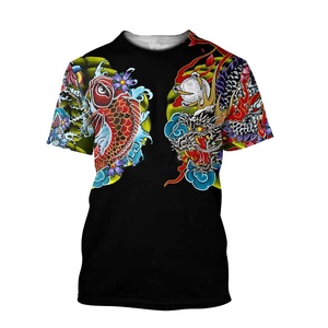 Wholesale Men's High Street Style Digital Printing Polyester Cotton Blend <b>Shirts</b> Short Sleeve Regular Fit Quick Dry Solid - Product Image 4