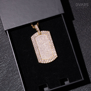 Luxury Baguette Moissanite <b>Dog</b> Pendant Fully Iced Rectangle Pass Diamond Tester 925 Sterling Silver Rhodium Plated Micro Pave - Product Image 5