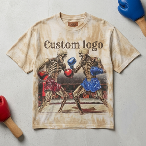 T-shirt graphique surdimensionné de qualité supérieure, 100% coton, imprimé DTG, streetwear lourd, col rond, t-shirt graphique décontracté unisexe - Product Image 6