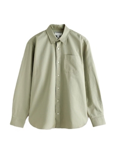 เสื้อเชิ้ตผู้ชายผ้าป๊อปลินคอตตอน 100% แขนยาว ปกคอพับ สีพื้น ระบายอากาศดี เสื้อผ้าผู้ชายสำหรับฤดูใบไม้ร่วง สั่งตัดได้ - Product Image 2