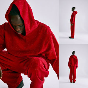 Blouson de moto coupe-vent personnalisable grande taille homologué CE, en aramide/résistant aux chocs, avec capuche intégrée - Product Image 4