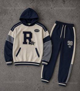 Conjunto Deportivo para Hombre AUASPORTS, Chaqueta con Capucha y Pantalones Cortos, Corte Holgado, Secado Rápido, Estilo Deportivo, Color Gris Sólido, Ropa de Verano - Product Image 5