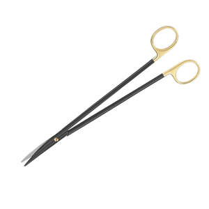 Tijeras Metzenbaum de 14 cm, Doradas y Negras, Acero Inoxidable de Grado Médico, para Disección de Tejidos, Instrumentos Quirúrgicos Duraderos - Product Image 2