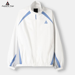 เสื้อแจ็คเก็ตผู้ชายแบบสปอร์ตไซส์ใหญ่  โลโก้สั่งทำได้  ผ้าโพลีเอสเตอร์  คอตั้ง  ติดกระดุม  กันลม  มีกระเป๋าข้างสองช่อง - Product Image 1