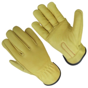 Comfortable Heavy-Duty Cowhide Grain Leather Driving <b>Gloves</b> Industrial Safety Hand Protection Soft Working <b>Gloves</b> - Product Image 1