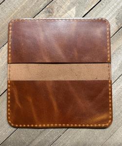 Porte-chéquier en cuir véritable gravé sur mesure, protection robuste de luxe, cuir de vachette vintage Crazy Horse, vente en gros LCR-0162 - Product Image 1
