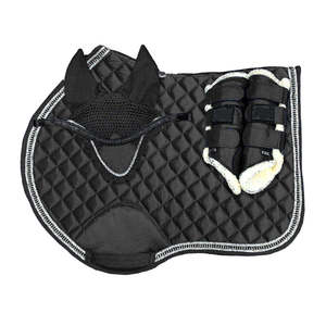 Ensemble de 4 tapis de selle d'équitation personnalisables de qualité supérieure, doublure en tissu confortable, ensemble d'équitation durable - Product Image 5