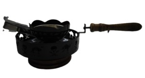 Quemador de incienso Bakhoor de metal plateado pulido, esmaltado, tradicional, antiguo, decoración religiosa para el hogar, soporte de madera para Dhoop - Product Image 5