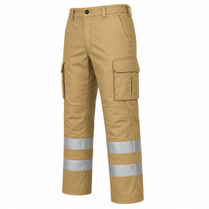 Custom High Visibility Reflective <b>Waterproof</b> Safety Mining Construction Cargo <b>Trousers</b> Solid Color Industrial Workwear Pants - Product Image 5