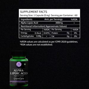 GreenOpia Acide Alpha-Lipoïque Capsules Végétariennes 60 Comprimés |   Complément alimentaire |   Soutien Antioxydant |   pour adultes |   OEM / Marque privée - Product Image 4