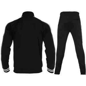 Survêtement bleu pour homme, manches longues, couleur unie, style sportif, respirant, polyester, vêtements décontractés d'hiver, coupe régulière, poches latérales, 2 en 1 - Product Image 5