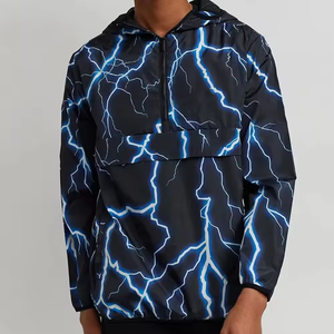 Custom DTG Printing Polyester Outdoor windbreak Waterproof Sublimation Windbreaker <b>Jacket</b> <b>Track</b> <b>Jacket</b> <b>for</b> <b>Men</b> - Product Image 5