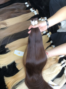 Minh Khang Cabello Remy Natural Liso Premium de Hanoi, Vietnam, Sin Procesar, Virgen, de Lujo, 100g, Cabello Más Largo, Relación 60%, Venta al Por Mayor - Product Image 5
