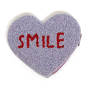 Pochette zippée lavande faite à la main, mini sac cadeau unisexe, forme rectangulaire, porte-monnaie perlé en cristal et strass, personnalisable, tendance - Product Image 3